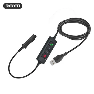 BNQD - כבל QD USB עם בקרת U30 inline למחשב עם ENC